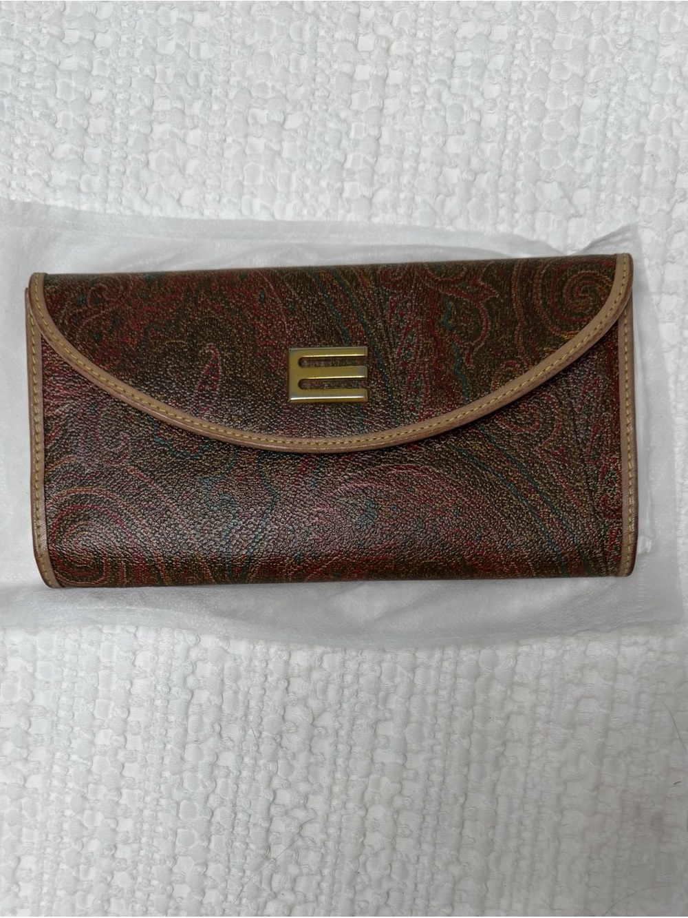 ETRO VITAGE Wallet with Gold Accent